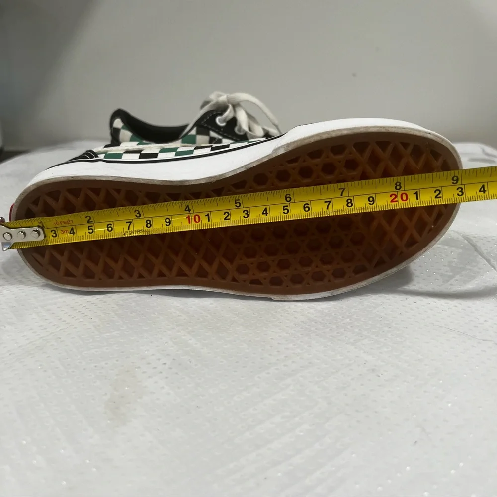 Vans Ward Checkerboard Sneakers Green and Black, Youth Sz 3.5 - Picture 9 of 12